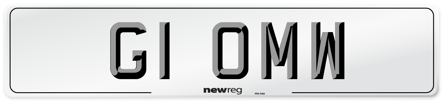 G1 OMW Number Plate from New Reg